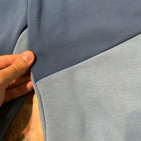 Nike Tech Fleece Sweatpants Mens Medium Blue Colorblock Lounge Essentials CU4495 - Picture 3 of 11